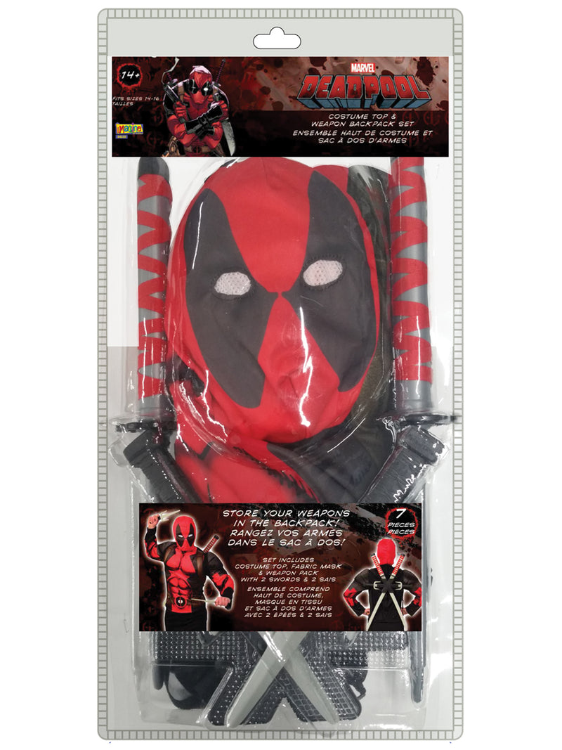 Deadpool Costume Top Weapon Set