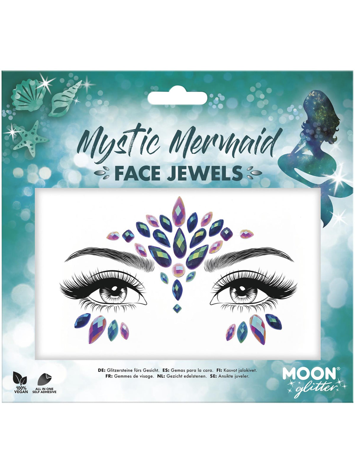 Moon Glitter Face Jewels, Mystic Mermaid 1