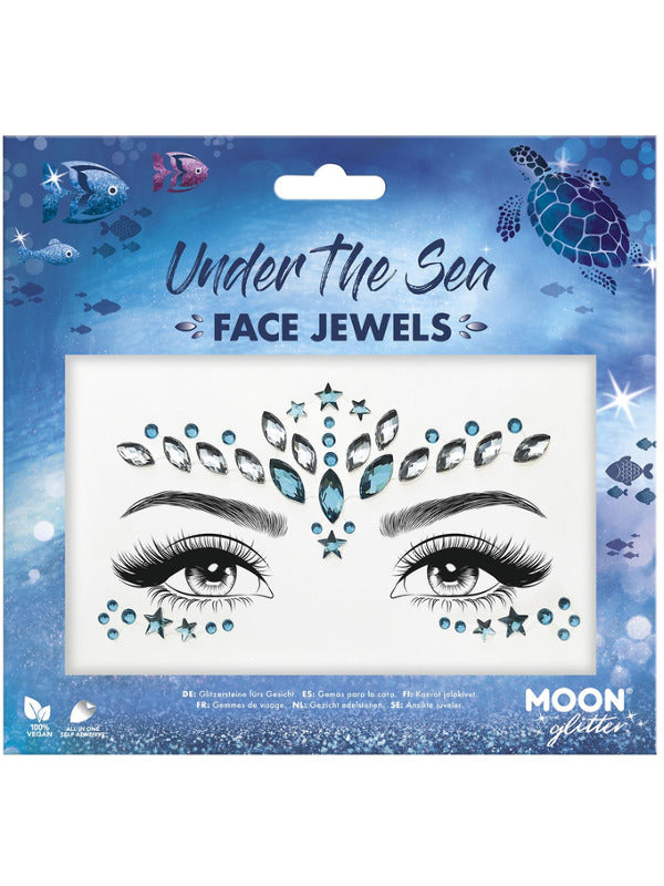 Moon Glitter Face Jewels, Under The Sea - 2