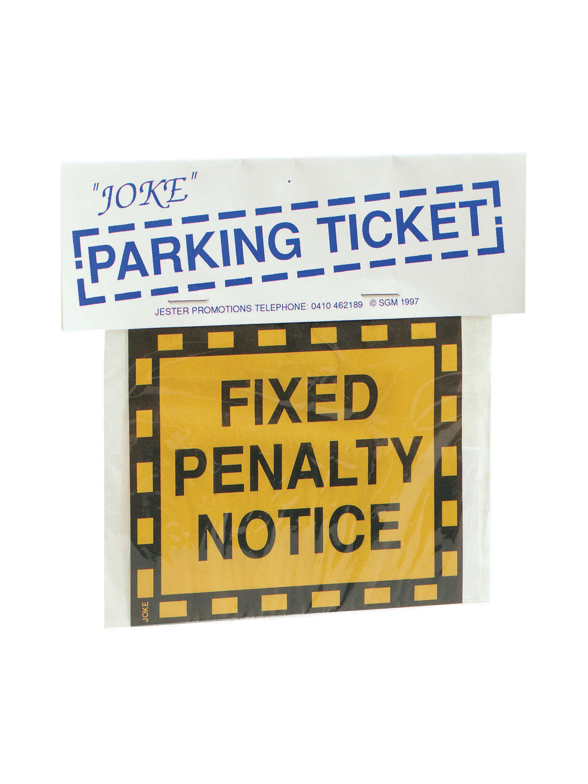 Joke Parking Ticket 1