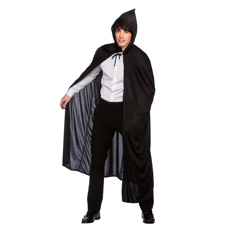 Hooded Cloak 140cm - Black-2