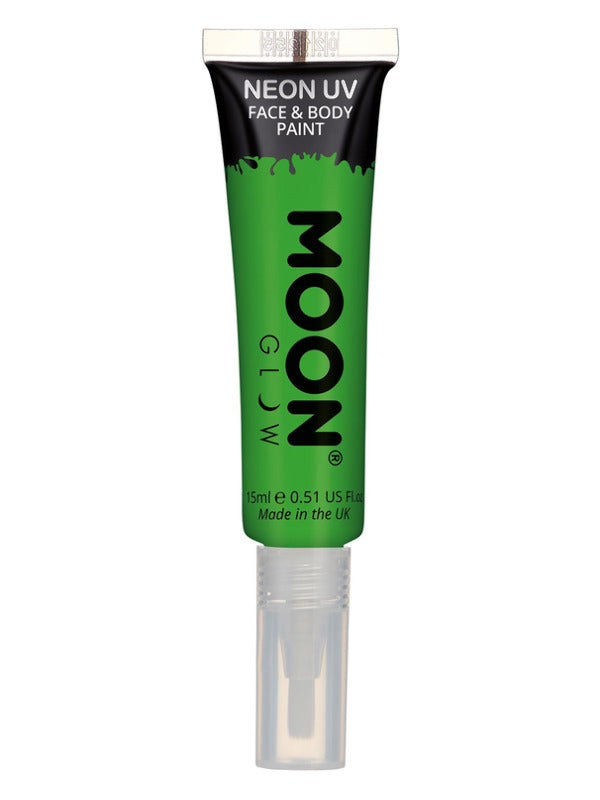 Moon Glow Intense Neon UV Face Paint, Green - 2
