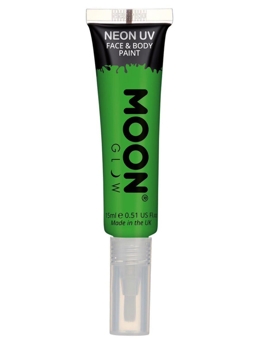 Moon Glow Intense Neon UV Face Paint, Green - 1