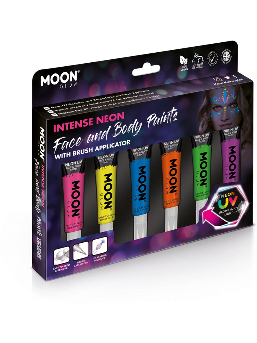 Moon Glow Intense Neon UV Face Paint, Assorted - 1