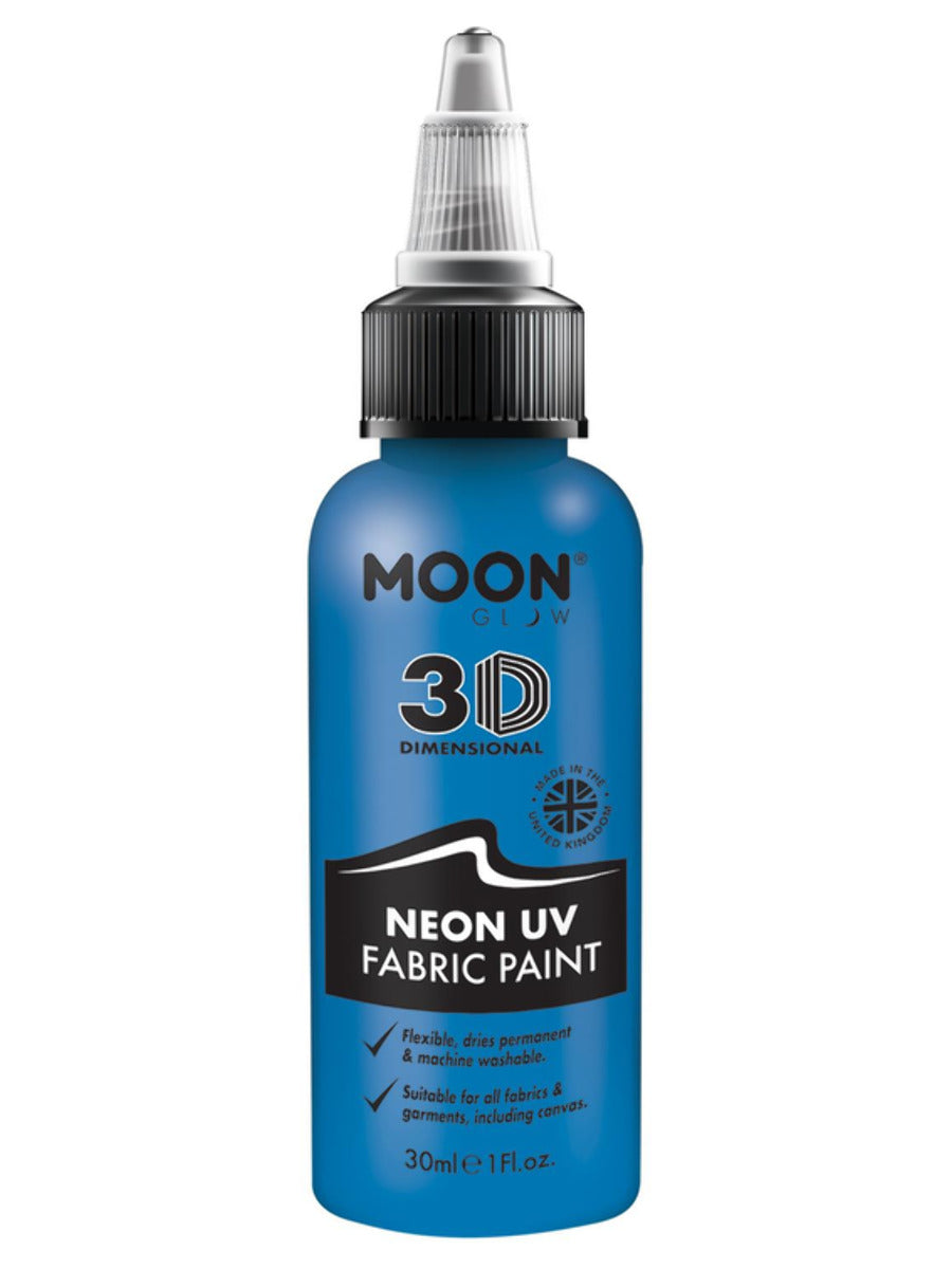 Moon Glow - Neon UV Intense Fabric Paint, Blue - 1