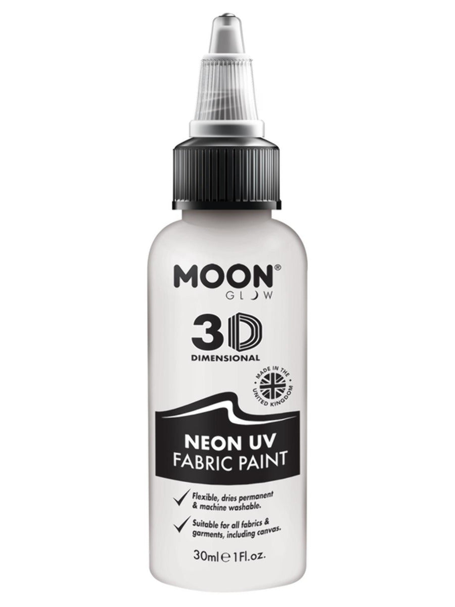 Moon Glow - Neon UV Intense Fabric Paint, White - 1