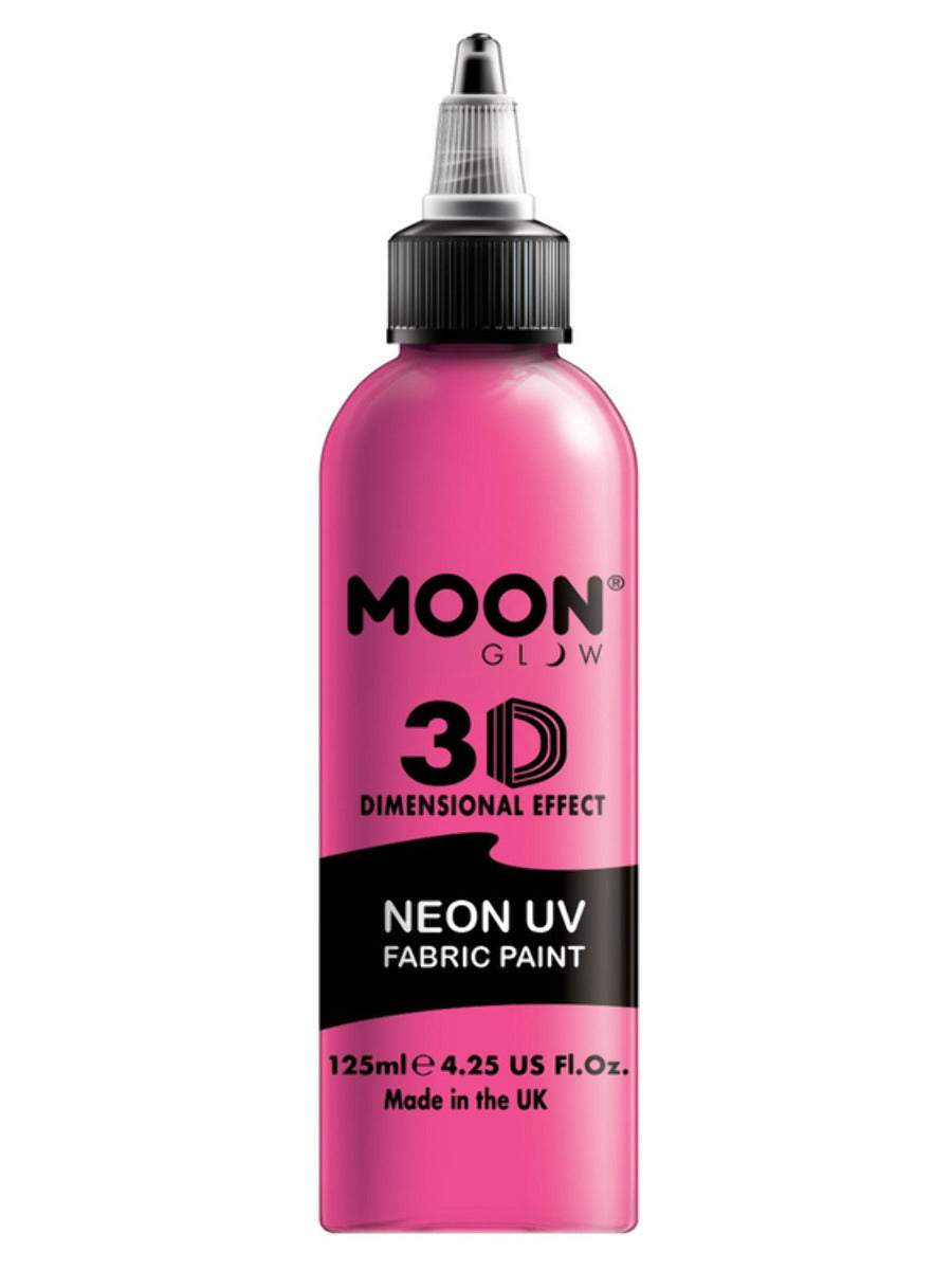 Moon Glow - Neon UV Intense Fabric Paint, Pink - 1