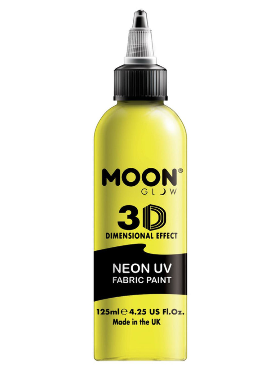 Moon Glow - Neon UV Intense Fabric Paint, Yellow - 1