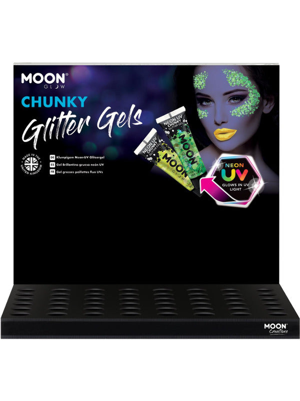 Moon Glow - Neon UV Chunky Glitter Gel,  - 2