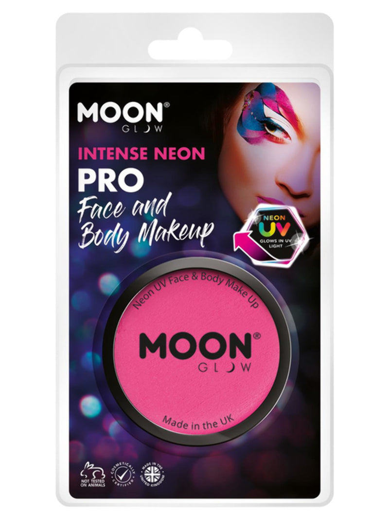 Moon Glow Pro Intense Neon UV Cake Pot, Hot Pink - 1
