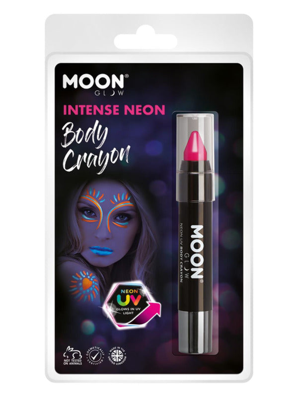 Moon Glow Intense Neon UV Body Crayons, Intense Pi - 2