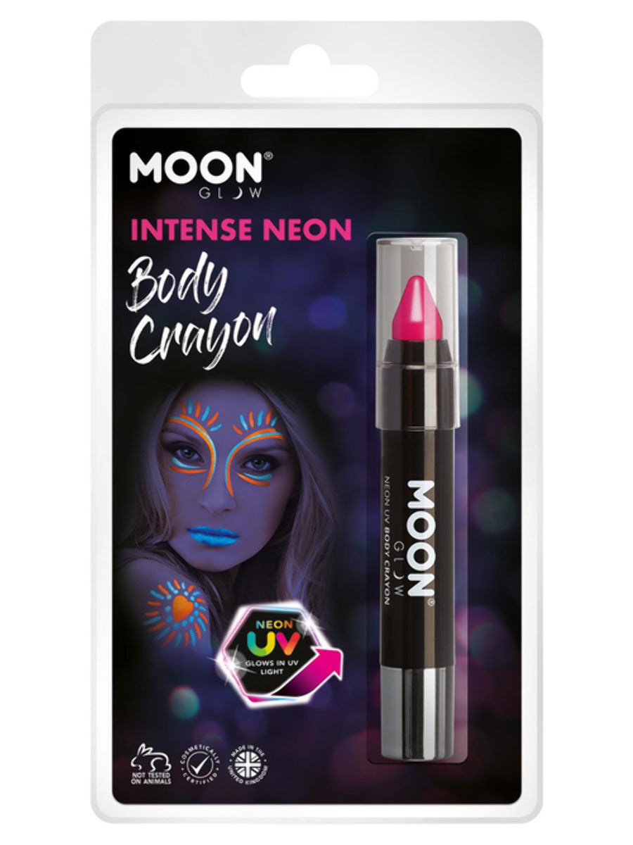 Moon Glow Intense Neon UV Body Crayons, Intense Pi - 1