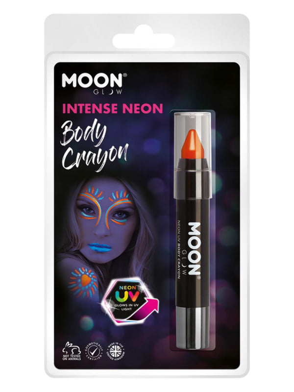 Moon Glow Intense Neon UV Body Crayons, Intense Or - 2