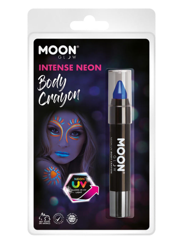 Moon Glow Intense Neon UV Body Crayons, Intense Bl - 2