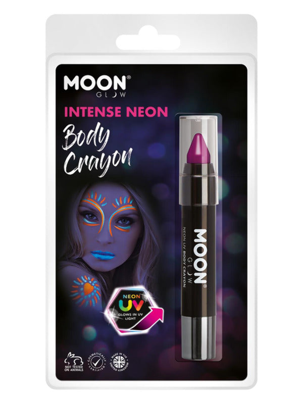 Moon Glow Intense Neon UV Body Crayons, Intense Pu - 2