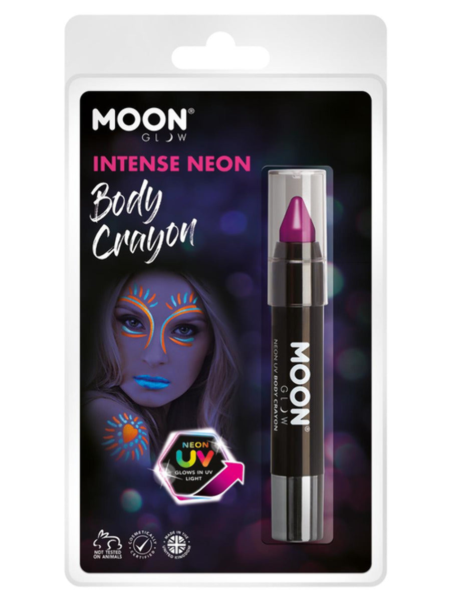 Moon Glow Intense Neon UV Body Crayons, Intense Pu - 1