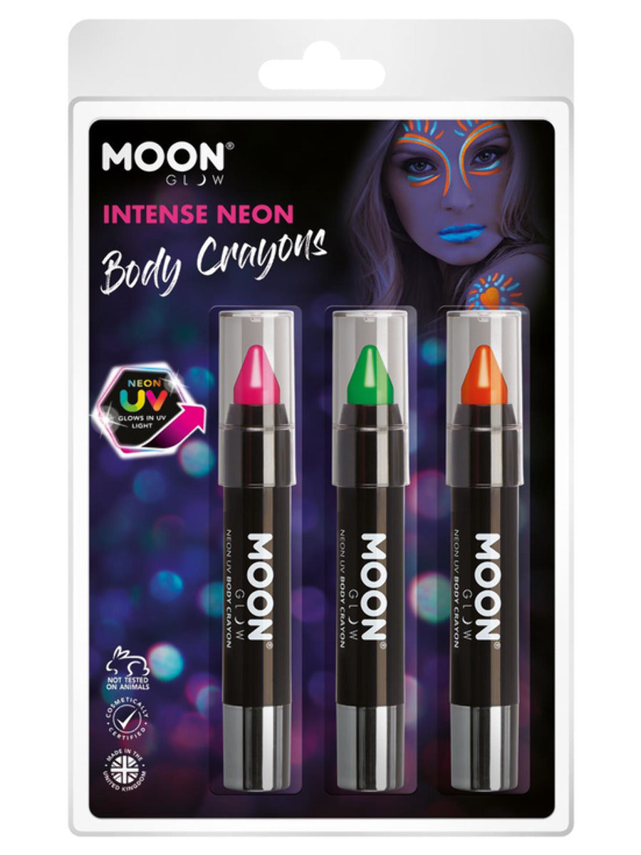 Moon Glow Intense Neon UV Body Crayons,  - 1