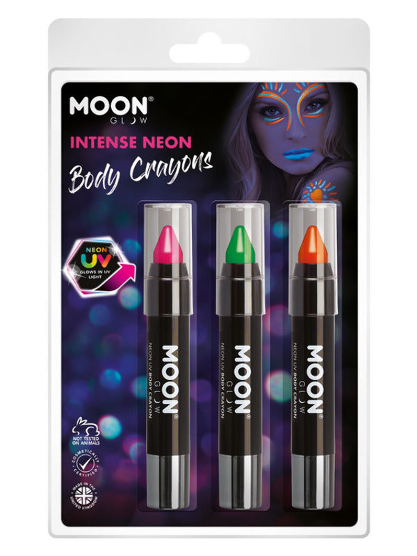 Moon Glow Intense Neon UV Body Crayons,  - 2