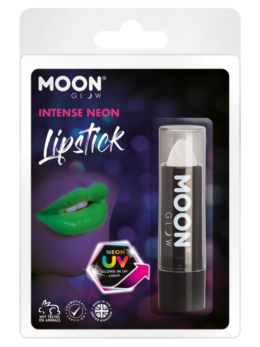 Moon Glow Intense Neon UV Lipstick, White - 1