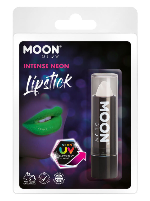 Moon Glow Intense Neon UV Lipstick, White - 2