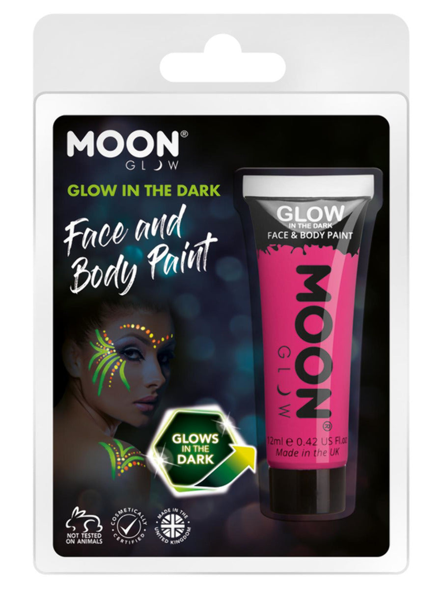 Moon Glow - Glow in the Dark Face Paint, Pink - 1