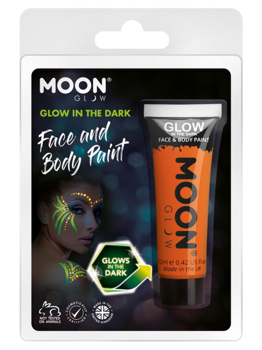 Moon Glow - Glow in the Dark Face Paint, Orange - 1