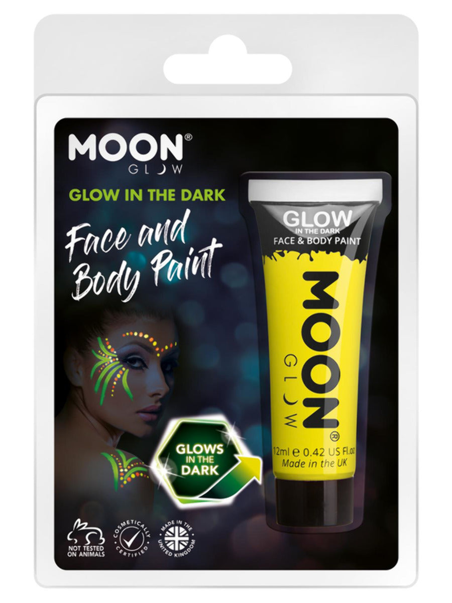 Moon Glow - Glow in the Dark Face Paint, Yellow - 1