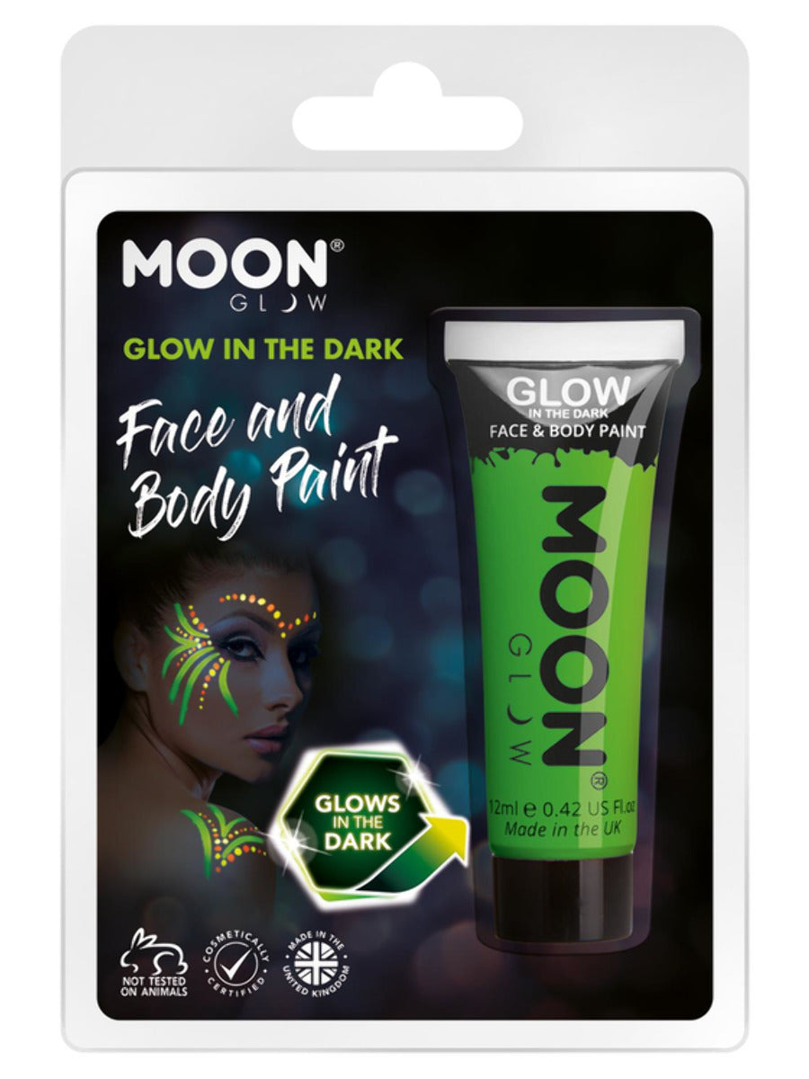Moon Glow - Glow in the Dark Face Paint, Green - 1