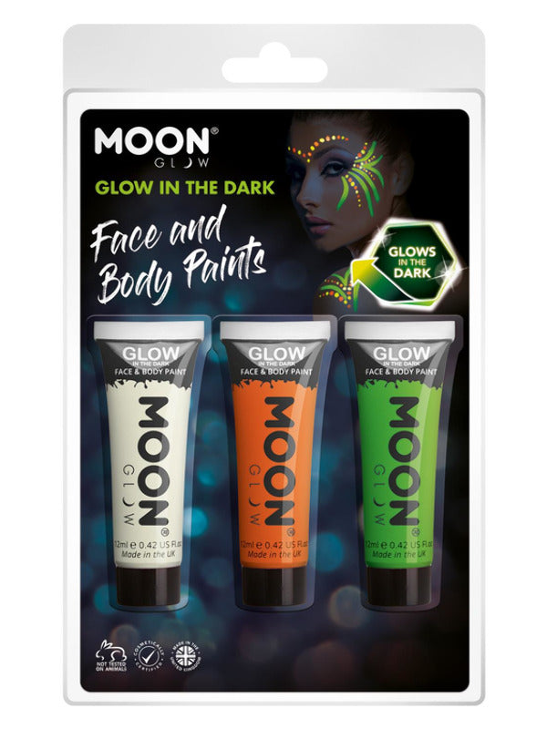 Moon Glow - Glow in the Dark Face Paint,  - 2
