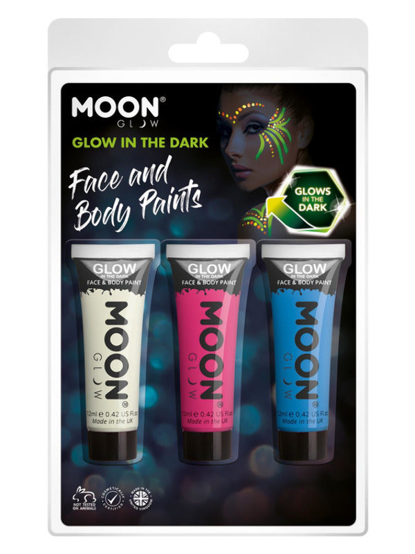 Moon Glow - Glow in the Dark Face Paint,  - 2