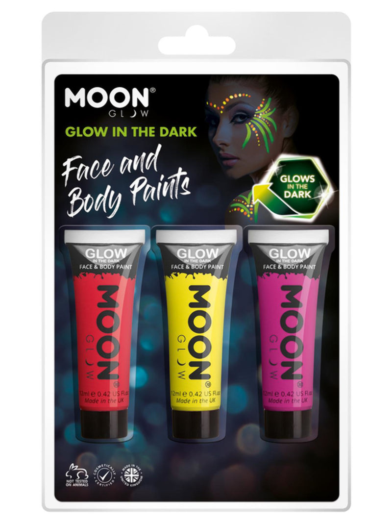 Moon Glow - Glow in the Dark Face Paint,  - 1