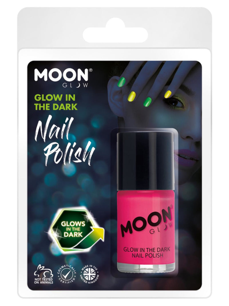 Moon Glow - Glow in the Dark Nail Polish, Pink - 1
