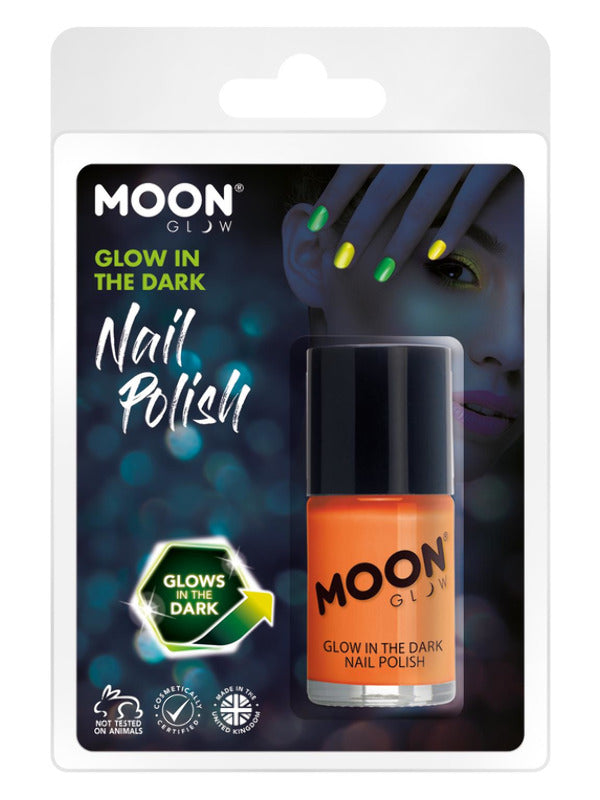 Moon Glow - Glow in the Dark Nail Polish, Orange - 2