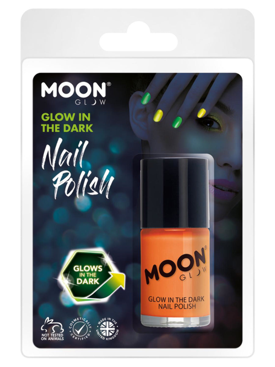 Moon Glow - Glow in the Dark Nail Polish, Orange - 1