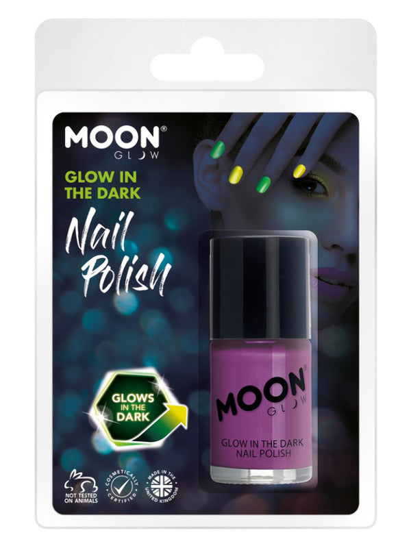 Moon Glow - Glow in the Dark Nail Polish, Purple - 2