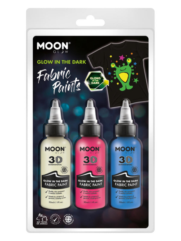 Moon Glow - Glow in the Dark Fabric Paint,  - 2