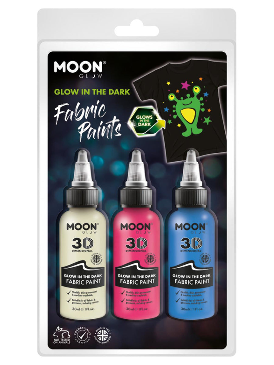 Moon Glow - Glow in the Dark Fabric Paint,  - 1