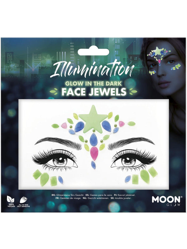 Moon Glow Face Jewels, Illumination - 2