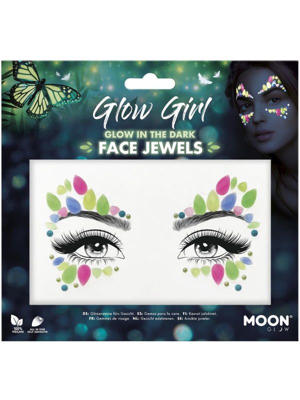 Moon Glow Face Jewels, Glow Girl - 2
