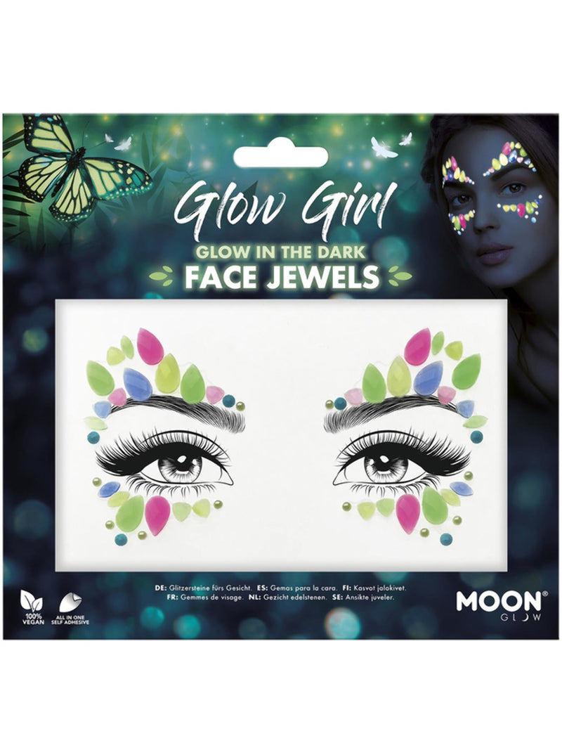 Moon Glow Face Jewels, Glow Girl - 1