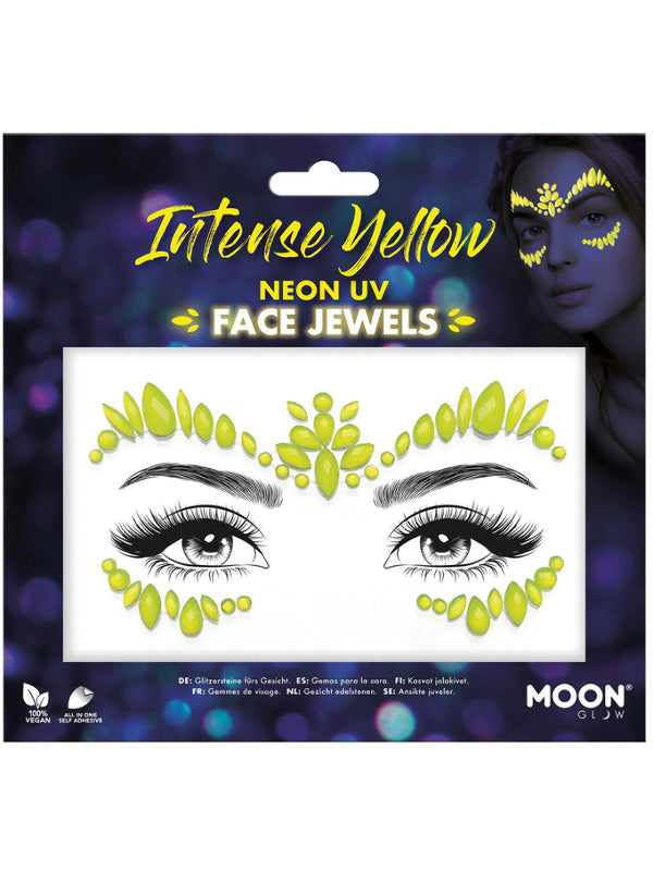Moon Glow Face Jewels, Intense Yellow - 2