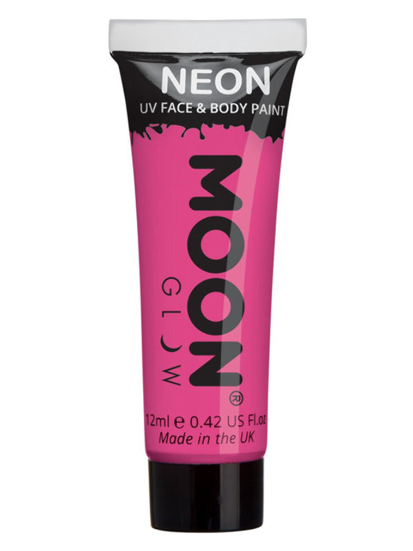 Moon Glow Intense Neon UV Face Paint, Intense Pink - 2