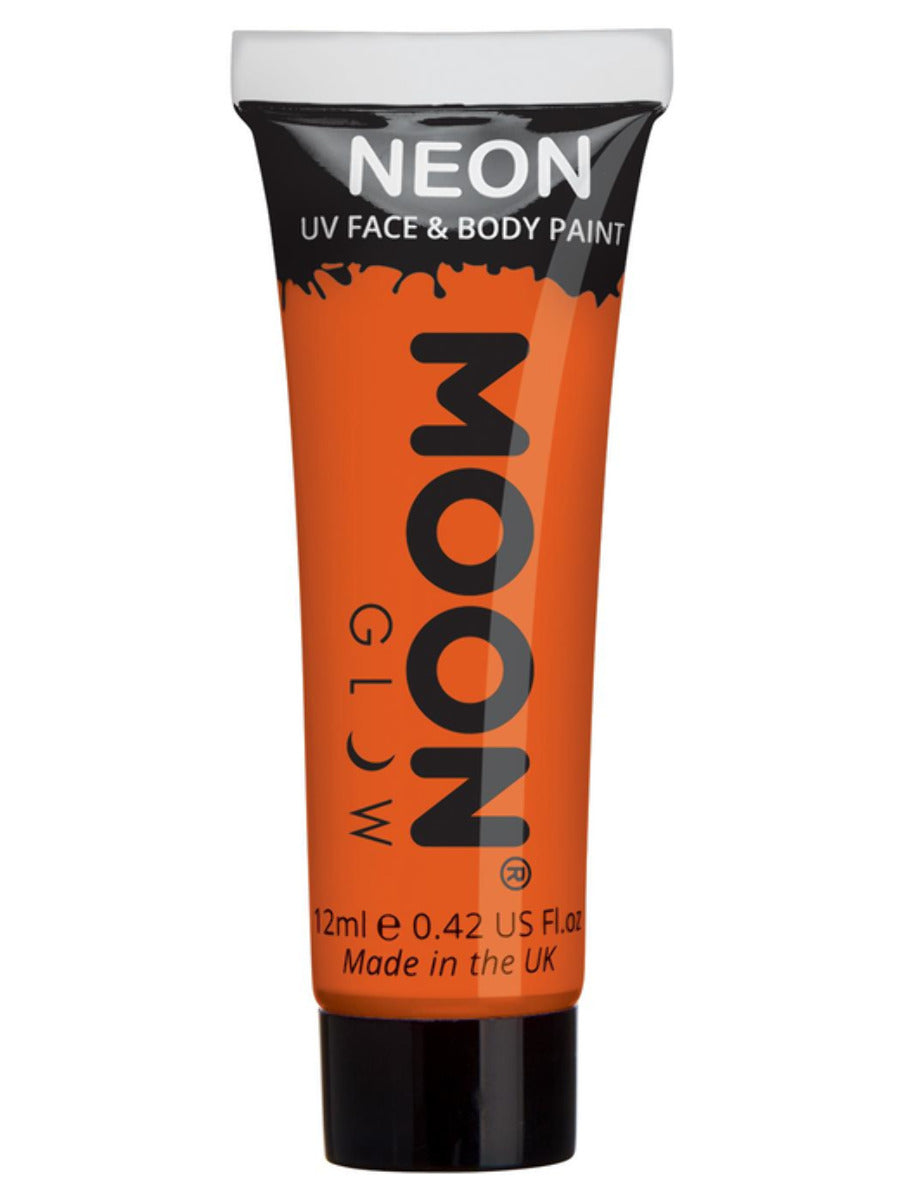 Moon Glow Intense Neon UV Face Paint, Intense Oran - 1