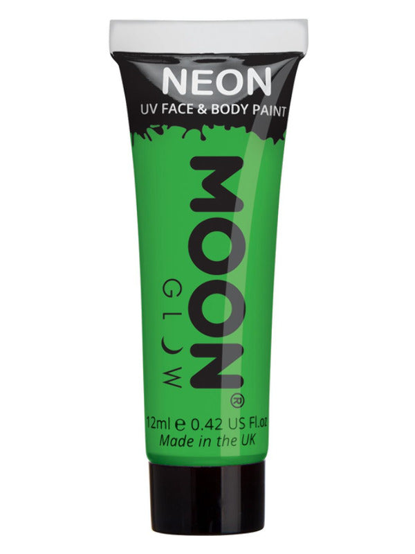 Moon Glow Intense Neon UV Face Paint, Intense Gree - 2