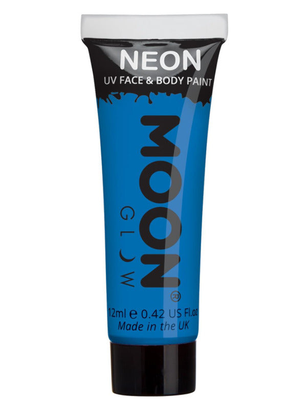 Moon Glow Intense Neon UV Face Paint, Intense Blue - 2