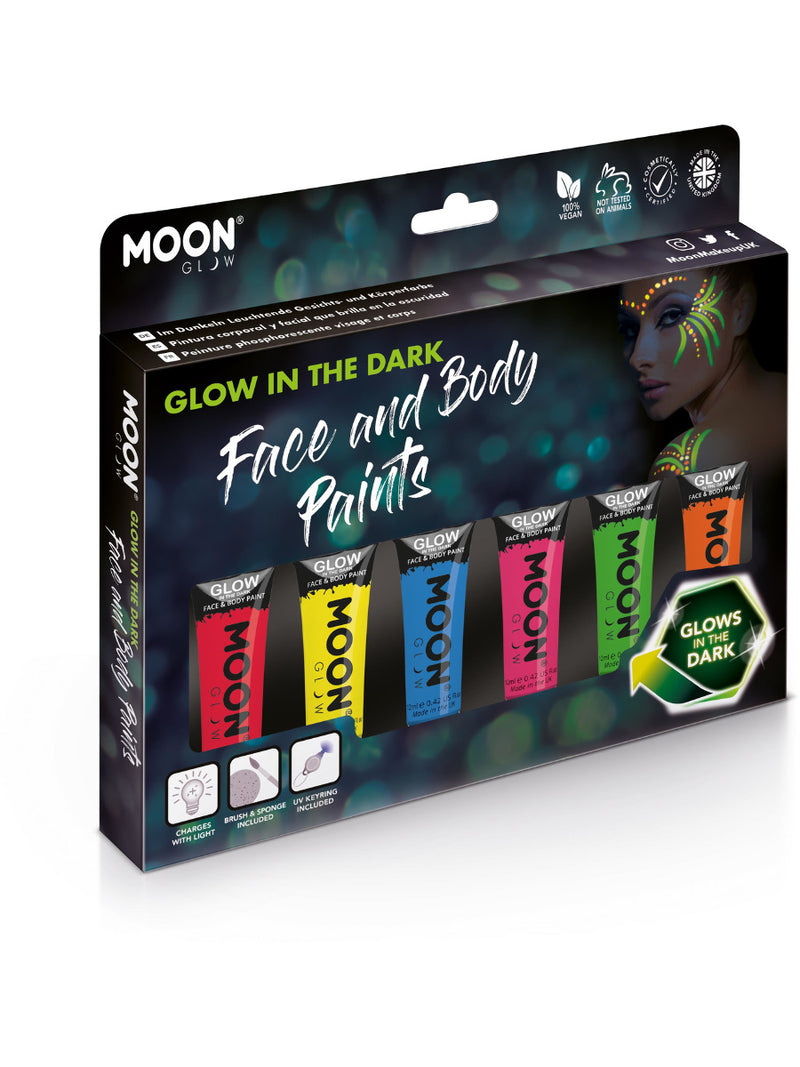 Moon Glow - Glow in the Dark Face Paint, Assorted - 1