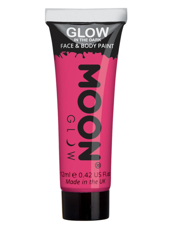 Moon Glow - Glow in the Dark Face Paint, Pink - 2