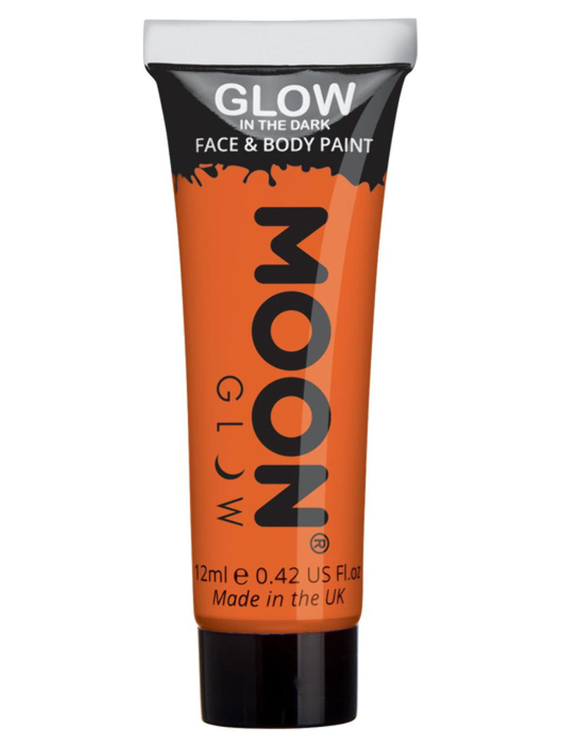 Moon Glow - Glow in the Drak Face Paint, Orange - 1