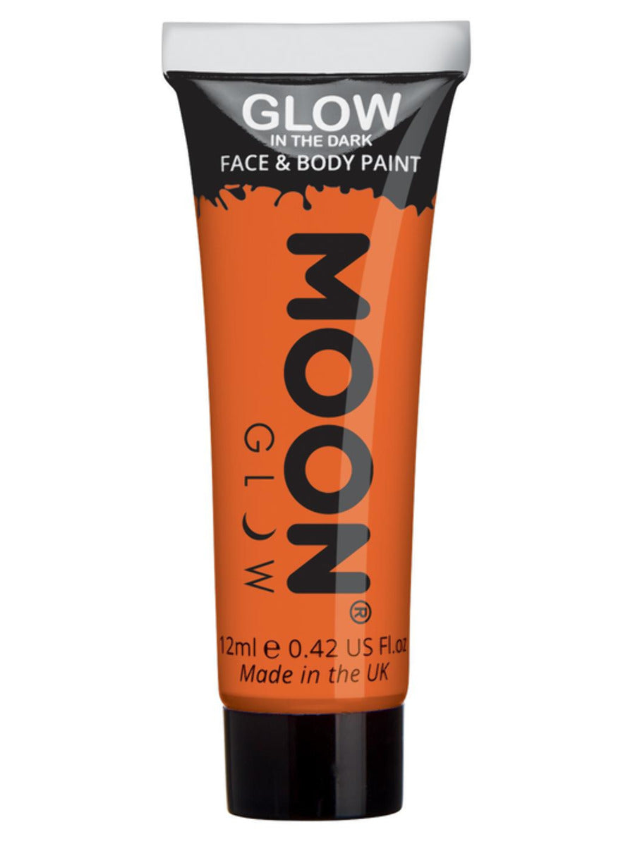 Moon Glow - Glow in the Drak Face Paint, Orange - 1