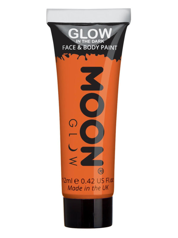Moon Glow - Glow in the Drak Face Paint, Orange - 2